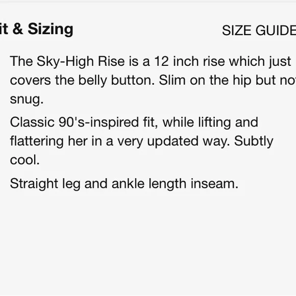 (HP)GAP Sky High Rise Cheeky Straight Jeans with Washwell - Picture 10 of 10